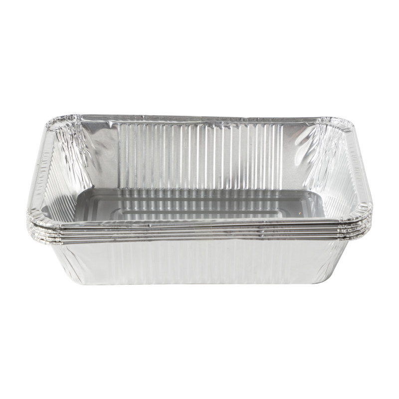 Bereidingsbak aluminium - 22x15.5x4.5 cm - set van 5