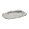Serveerschalen zilver - set van 2 - 35x25x3 cm