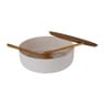 Saladeschaal XL met bestek - ⌀ 30 cm