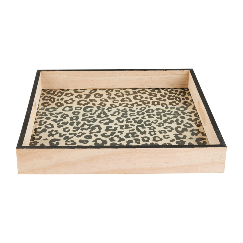 Dienblad met dierenprint - 35x35 cm