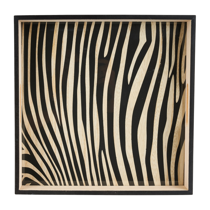 Dienblad met dierenprint - 35x35 cm