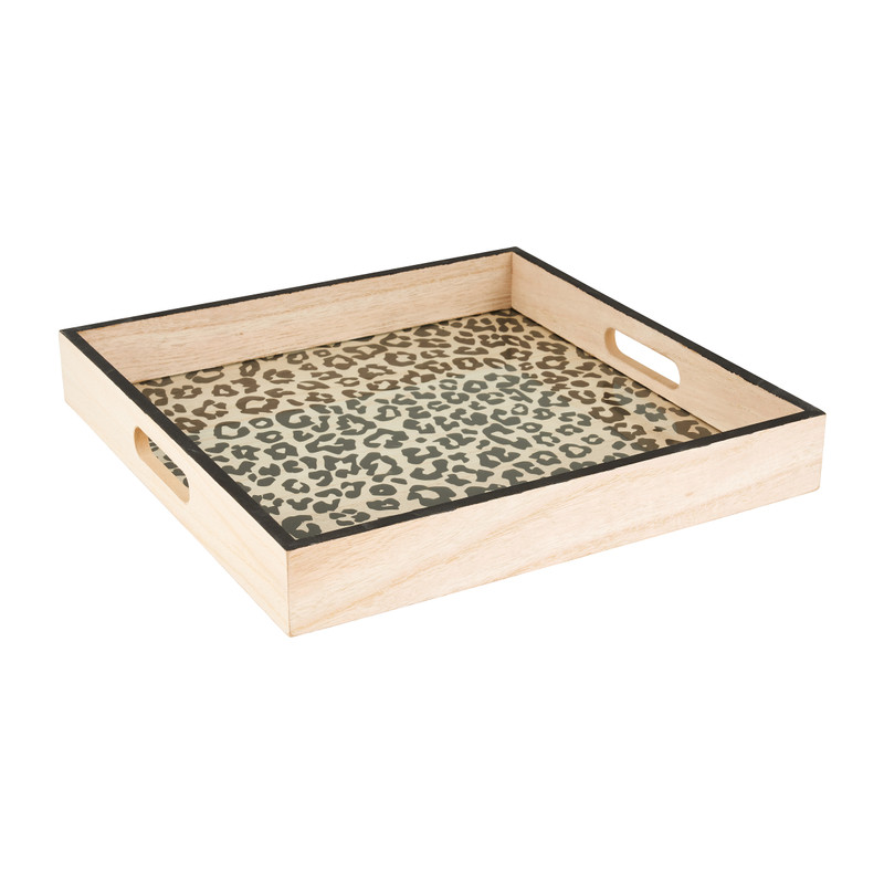 Dienblad met dierenprint - 35x35 cm