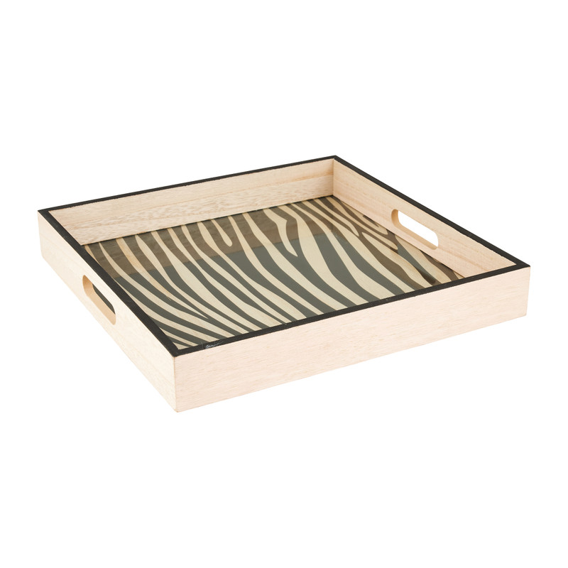 Dienblad met dierenprint - 35x35 cm