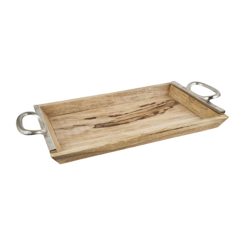Dienblad hout met grepen - 60x31 cm 