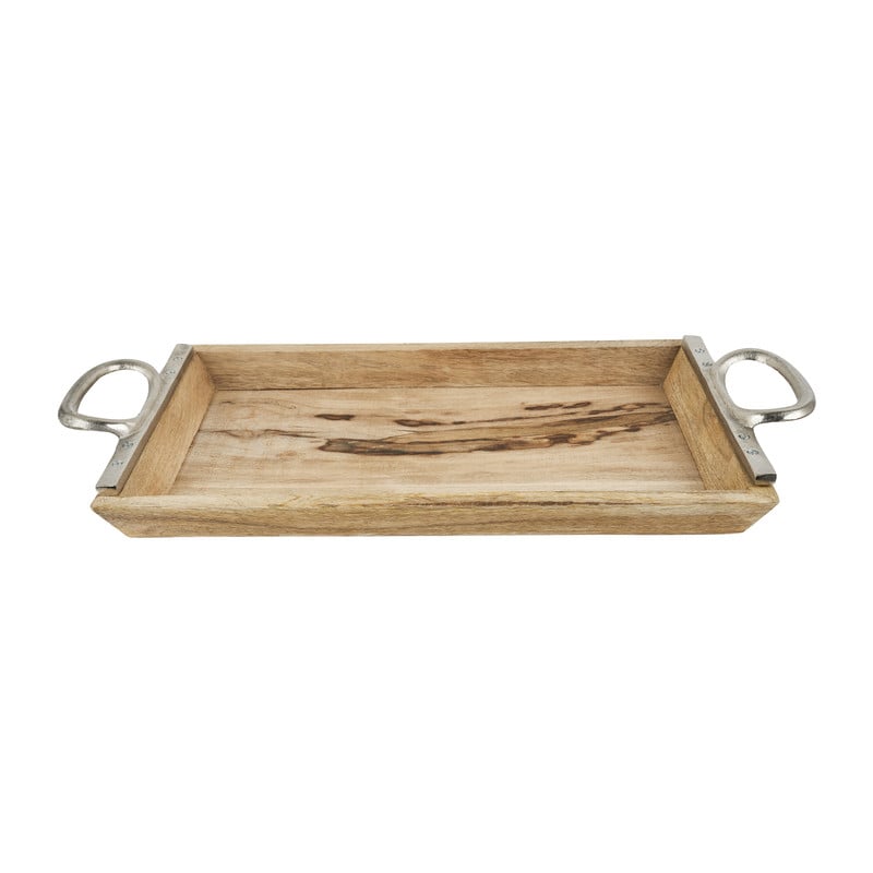 Dienblad hout met grepen - 60x31 cm 