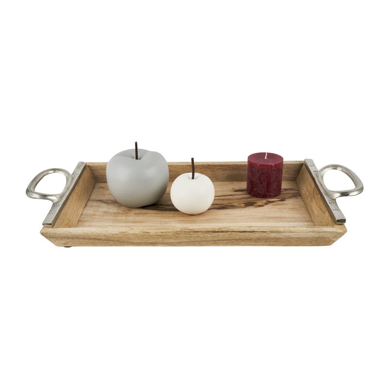Dienblad hout met grepen - 60x31 cm 