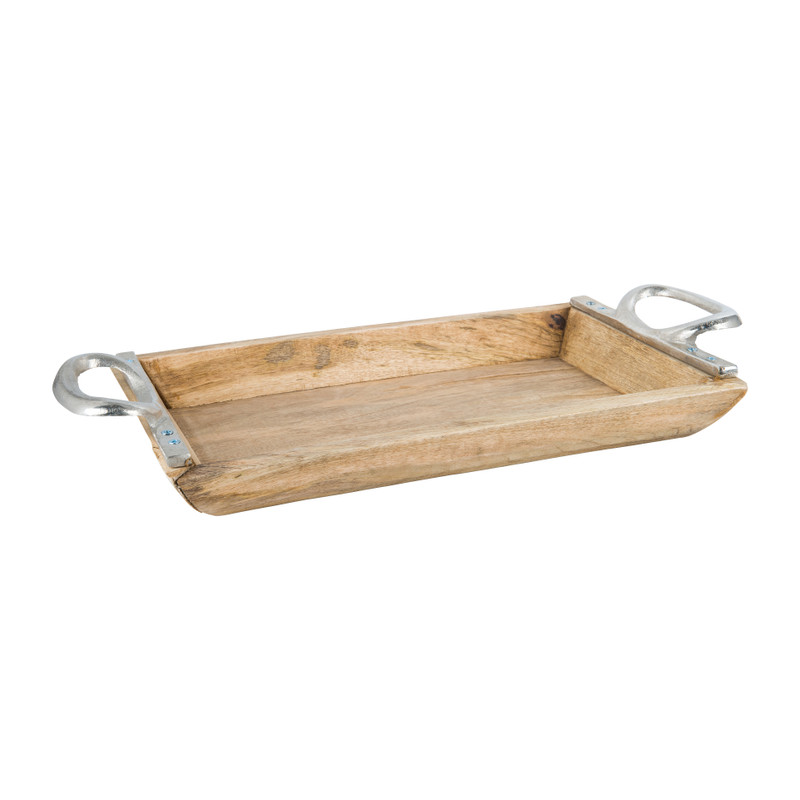Dienblad hout - 50x26x7 cm - bruin