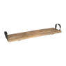 Dienblad plank ijzeren grepen - 70x20 cm