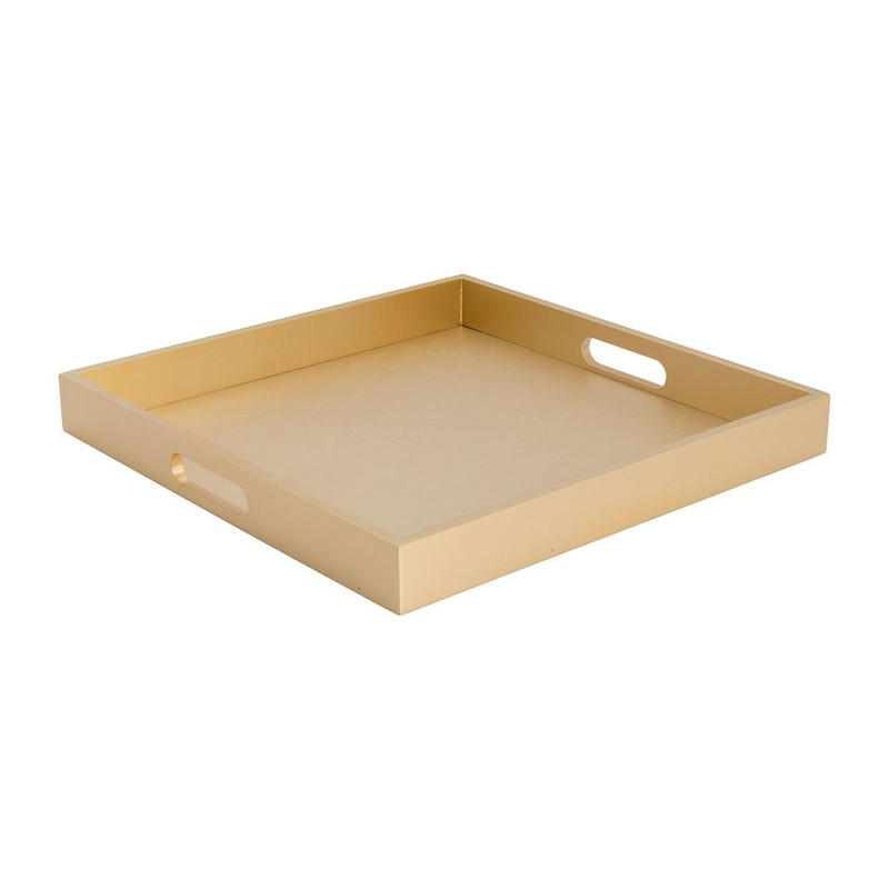 Dienblad goud - 35x35 cm