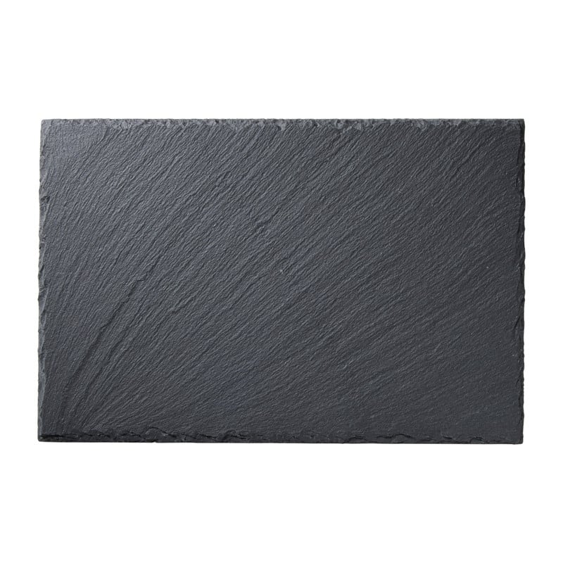 Serveerplateau leisteen rechthoekig - grijs - 30x20 cm