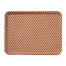 Dienblad streep - roze/bruin - 2.2x40x29 cm