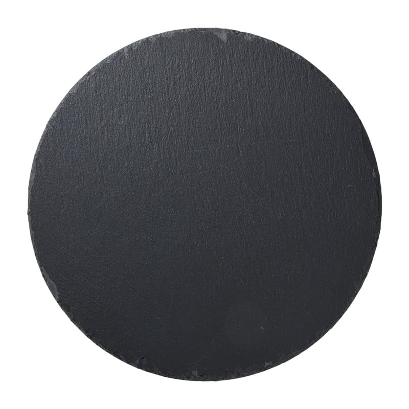 Serveerplateau leisteen rond - grijs - ø30 cm
