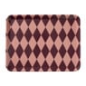 Dienblad geblokt / - roze - 40x29x2.2 cm