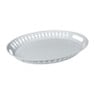 Dienblad metaal - wit - 42x33,5x4,5 cm