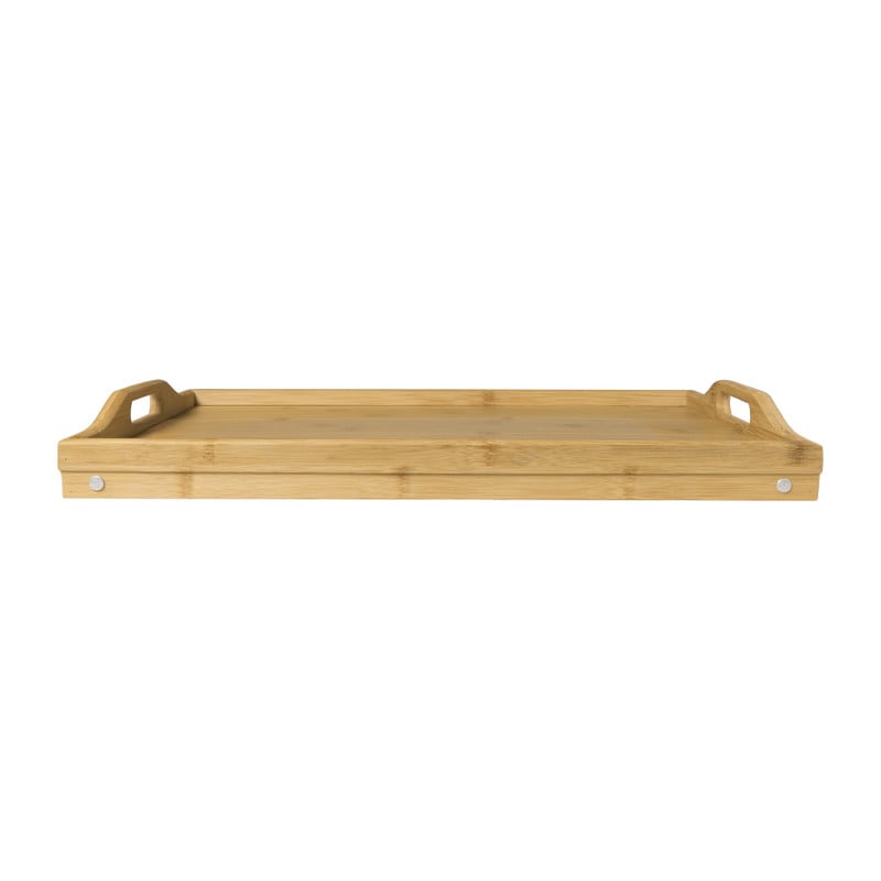 Bed dienblad - bamboe - 31x58x22 cm