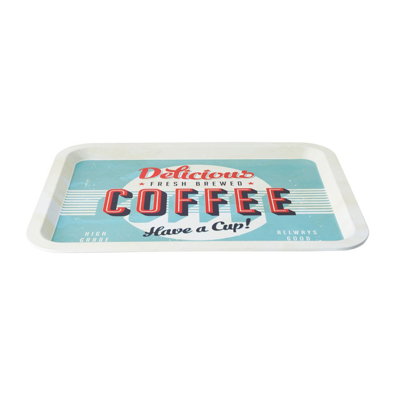 Dienblad metaal - coffee