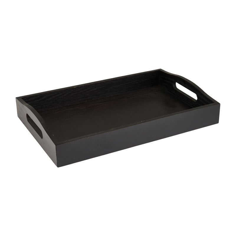 Dienblad - zwart - 38x24x6 cm