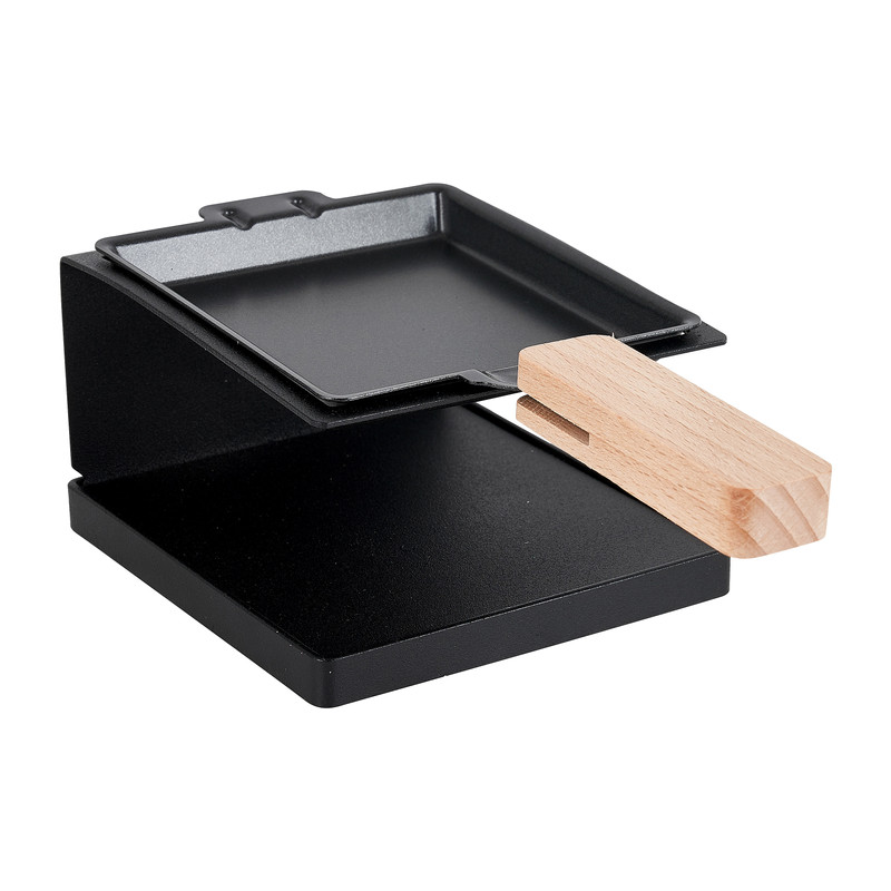 Raclette 1 persoons - zwart - metaal