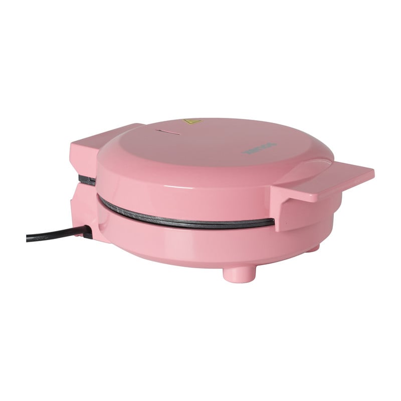 Wafelijzer hart - roze - ø19 cm