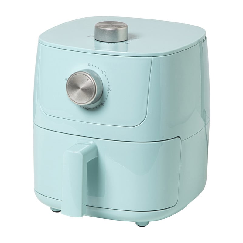Mini airfryer - blauw - 1.8 liter - 1400 watt