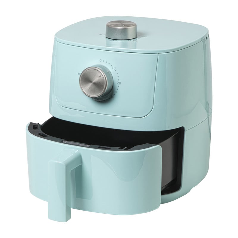 Mini airfryer - blauw - 1.8 liter - 1400 watt