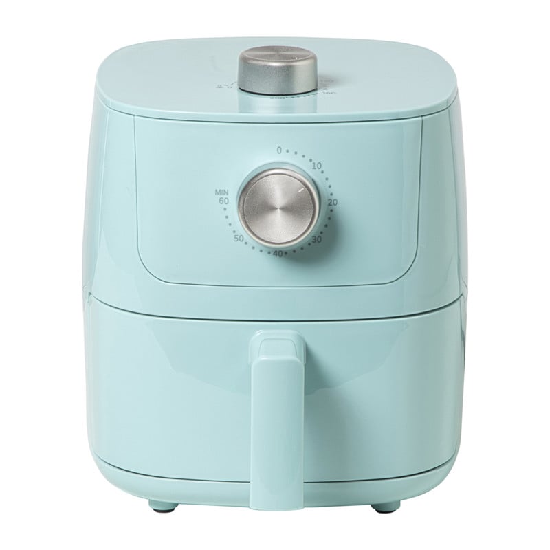 Mini airfryer - blauw - 1.8 liter - 1400 watt