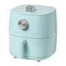 Mini airfryer - blauw - 1.8 liter - 1400 watt