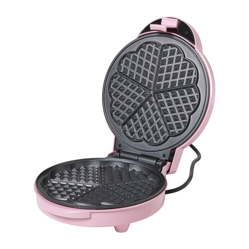 Wafelmaker - roze - 1000 watt