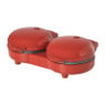 Dubbele pannenkoekenmaker - rood - 1100 watt