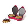 Dubbele pannenkoekenmaker - rood - 1100 watt