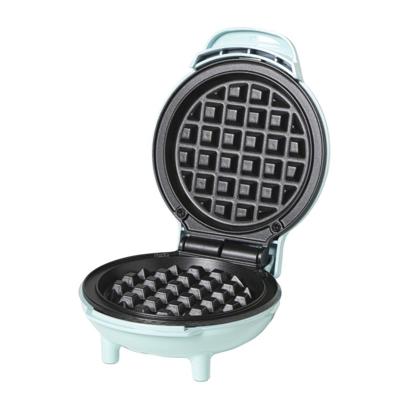 Mini wafelmaker - blauw - 350 watt