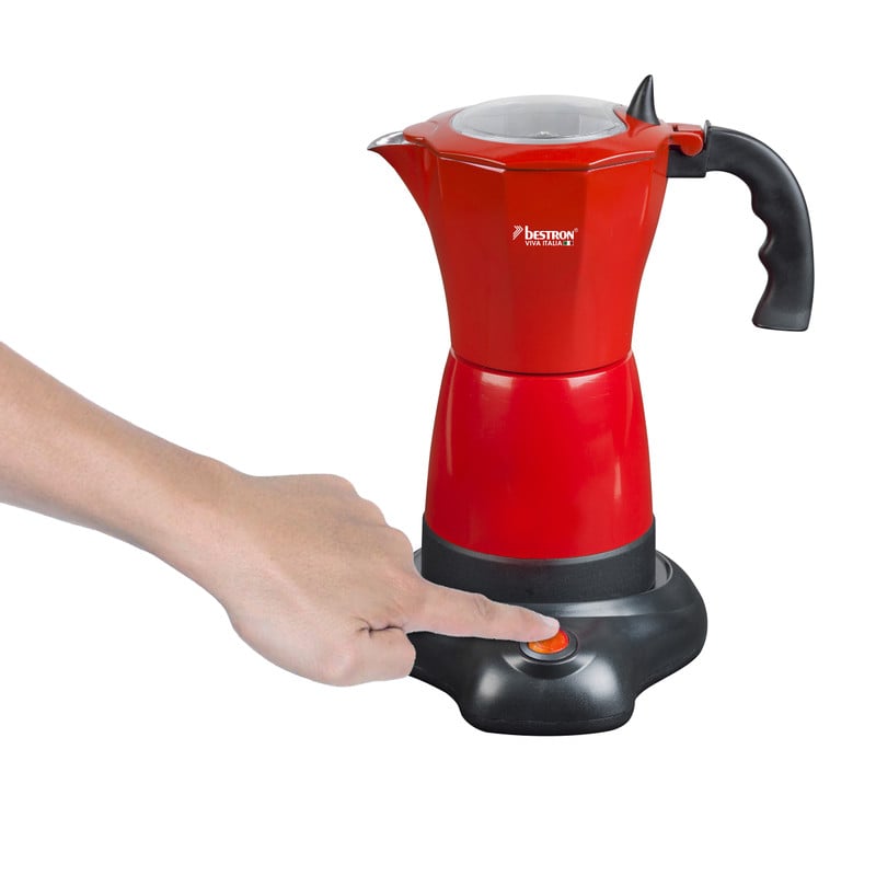 Espressomaker elektrisch - rood