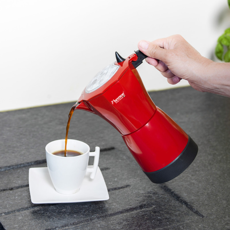 Espressomaker elektrisch - rood