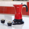 Espressomaker elektrisch - rood