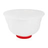 Beslagkom met deksel - 24 cm - wit