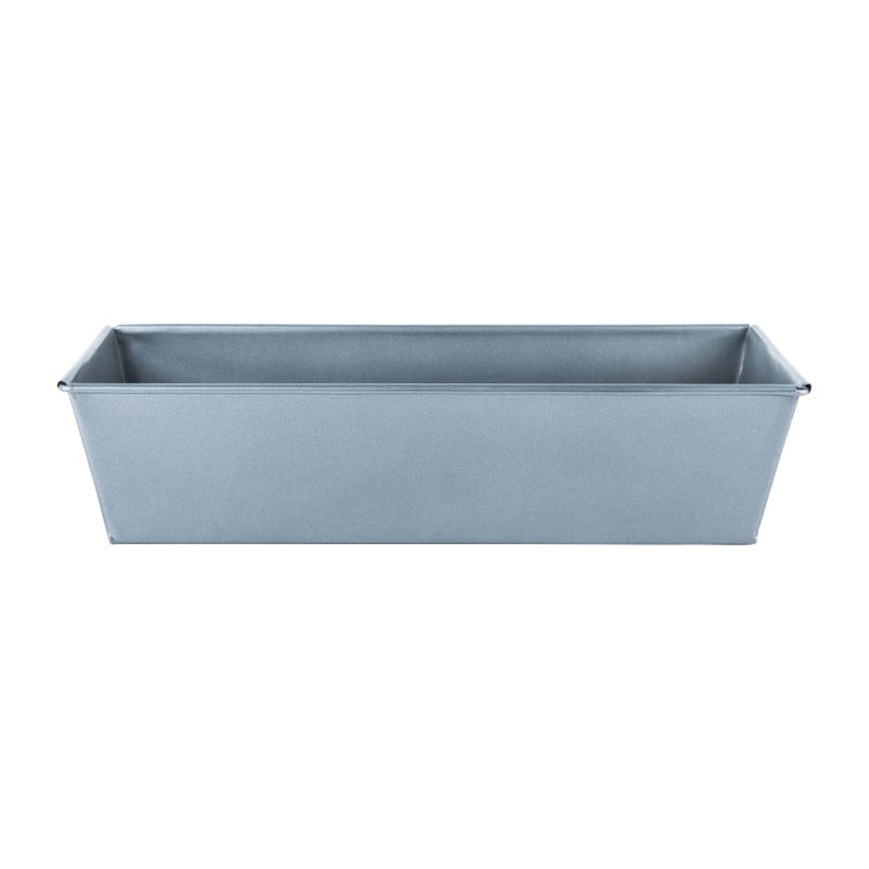 Cakevorm metaal - 31x12x7 cm - grijs
