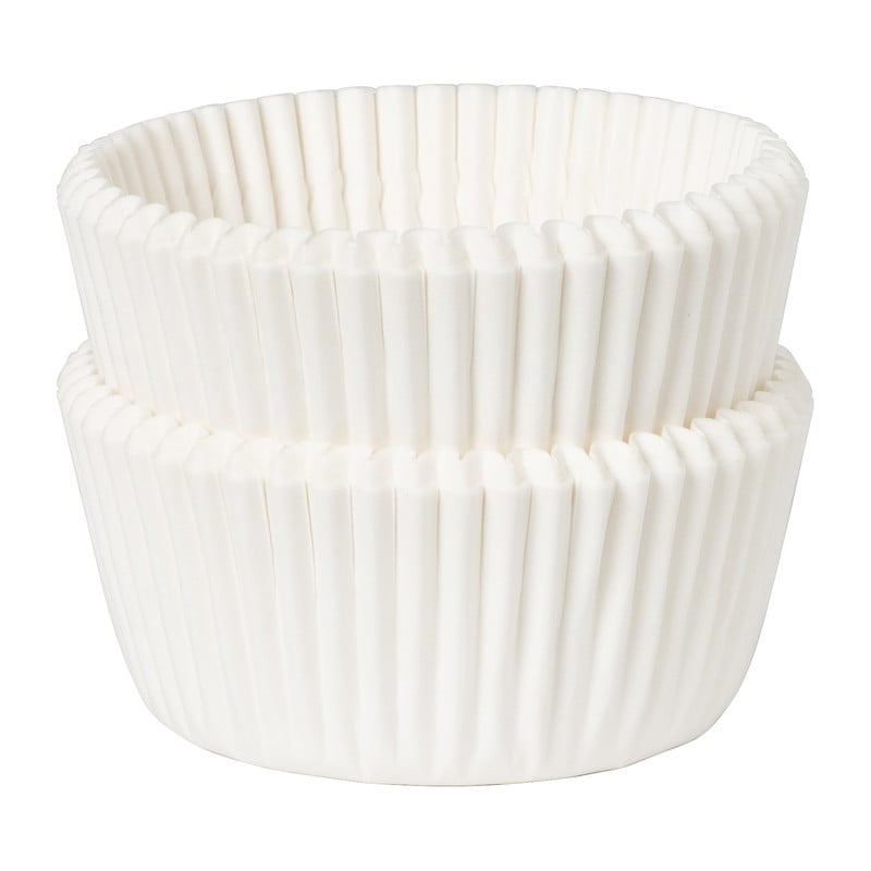 Cakevormpjes - wit - 60 stuks