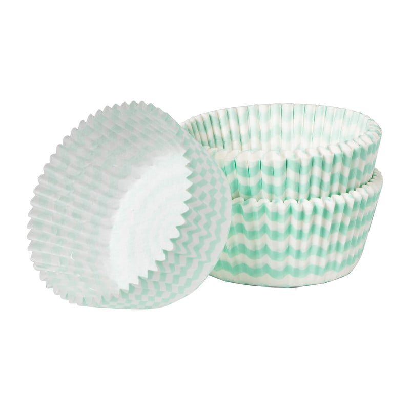 Cakevormpjes - mint - 60 stuks