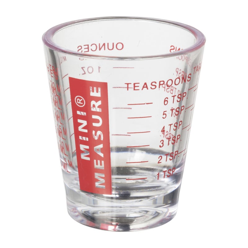 Mini maatbeker - glas - 30 ml