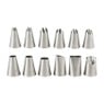 Spuitmondjes rond - RVS - set van 6
