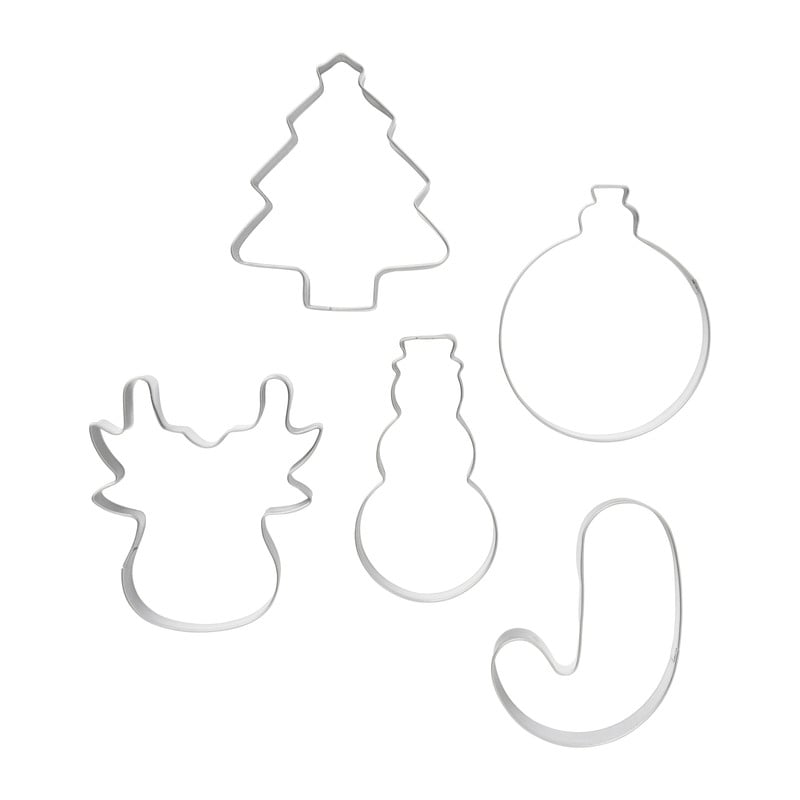 Kerst uitsteekvormpjes - set van 5