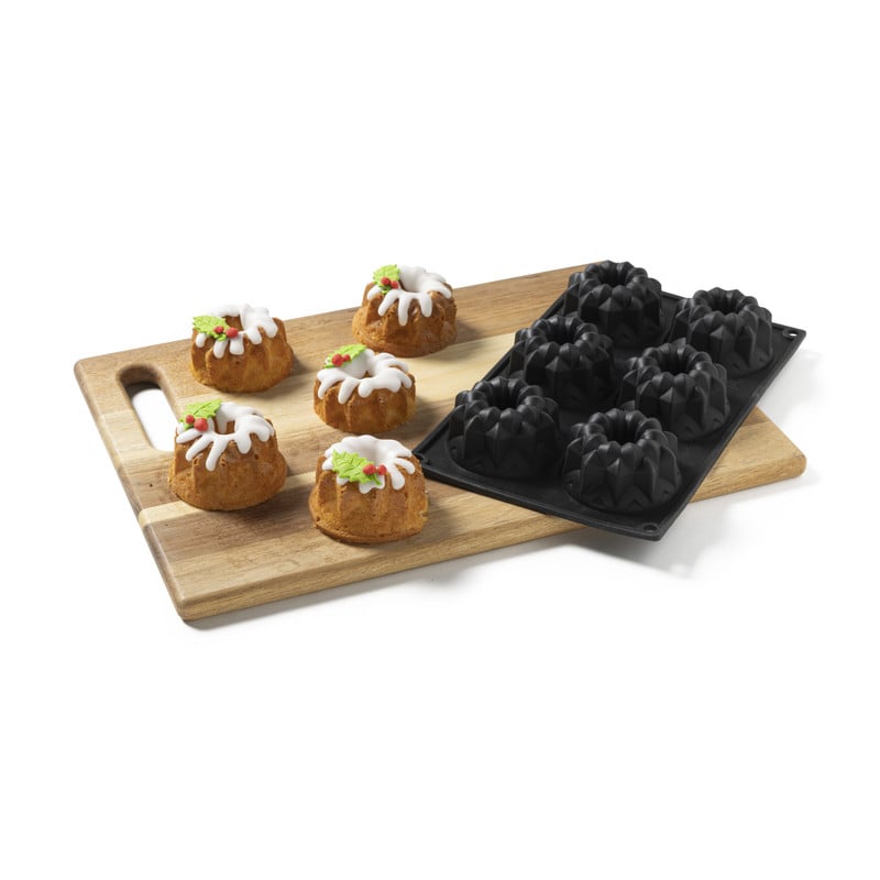 Mini tulband bakvorm - siliconen - 3.5x29x17 cm