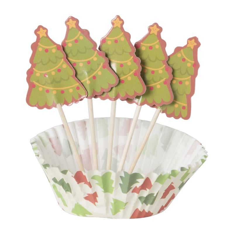 Kerst cupcake set - set van 24