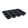 Cupcakevorm siliconen - grijs - 33x25x3 cm