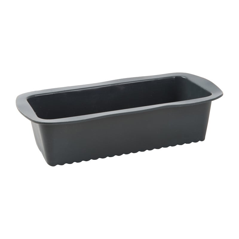Cakevorm siliconen - grijs - 27x14x6.5 cm
