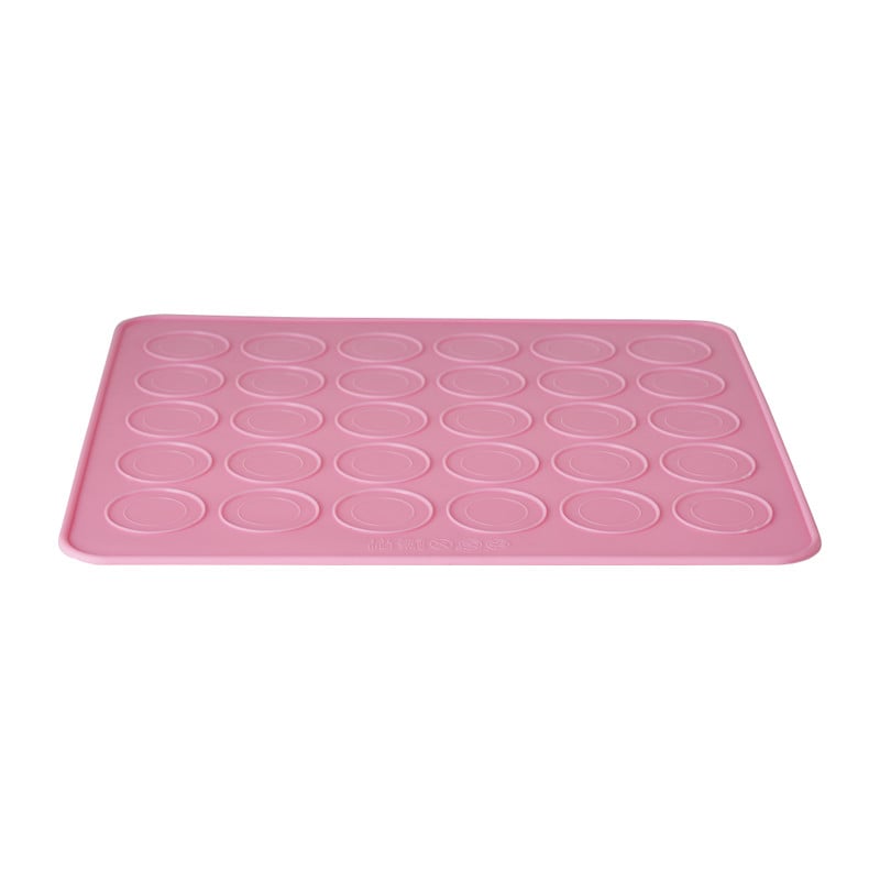 Macaron mat - roze - 25x28 cm