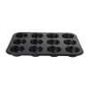 Cupcake bakvorm - zwart - 12 cups