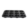 Cupcake bakvorm - zwart - 12 cups