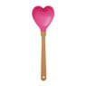 Spatel hartje - roze/bruin