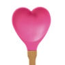 Spatel hartje - roze/bruin
